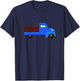 Little Blue Truck Toddler, Fun Truck Birthday T-Shirt - T-Shirt | Navy