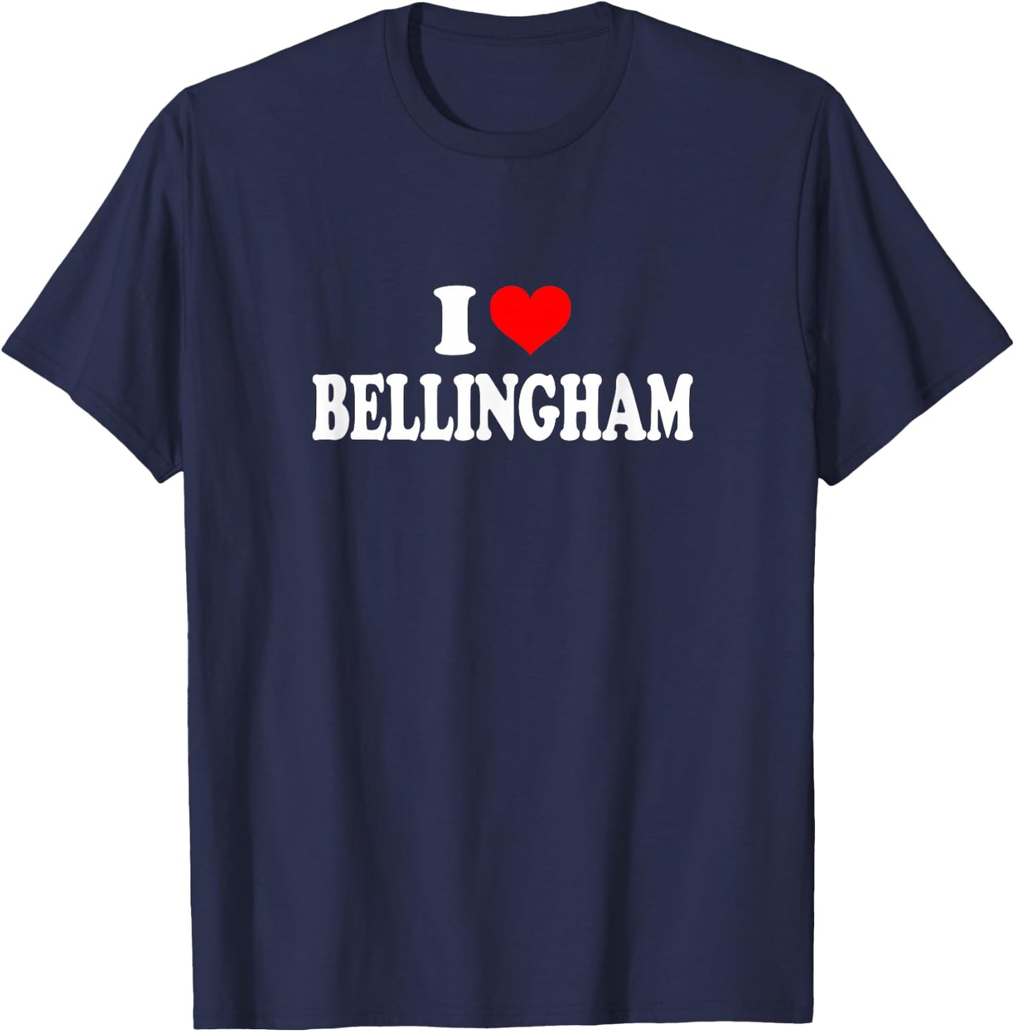 Bellingham - I Love Bellingham Small T-Shirt - T-Shirt | Navy