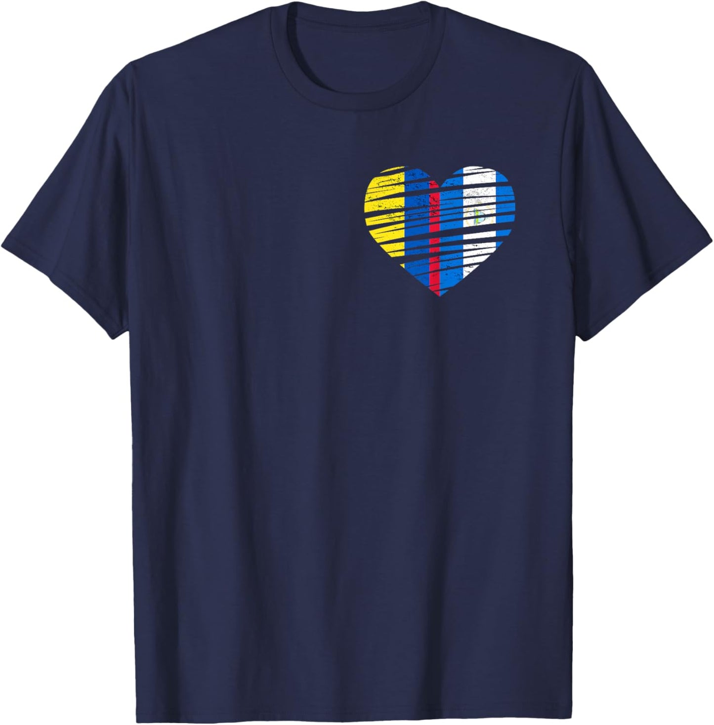 Nicaragua Flag Colombia Grown Hearts Nicaraguan Colombian Fl T-Shirt - T-Shirt | Navy