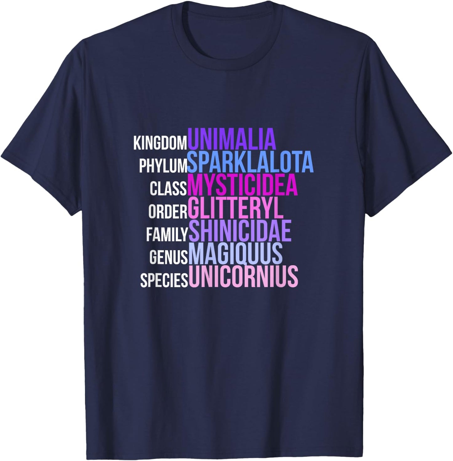 Unicorn Science - Magical Mystic Unicorn Biology T-Shirt - T-Shirt | Navy