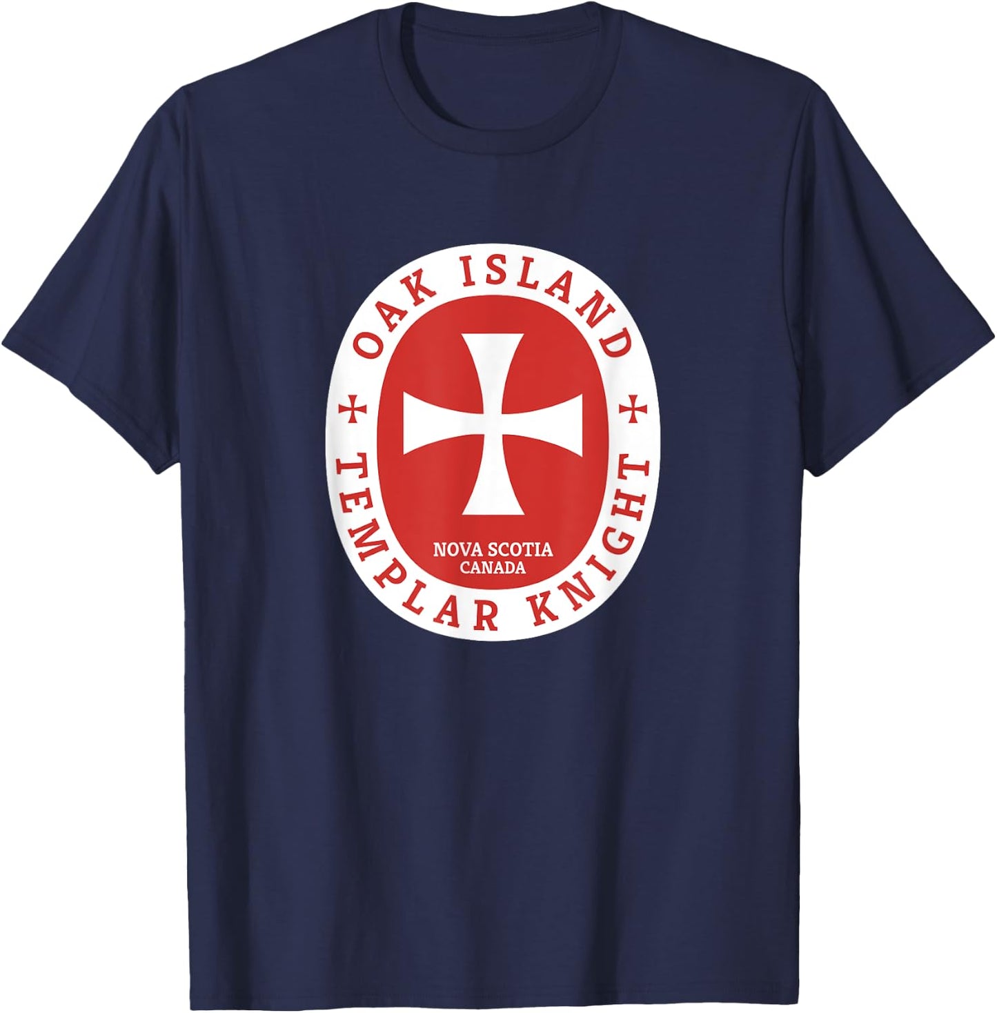 Oak Island Templar Knights Treasure Gift Shirt T-Shirt - T-Shirt | Navy