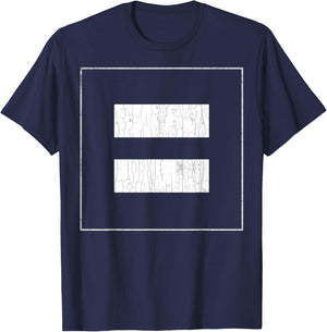 Equal Sign Human Rights Equality Graphic T-Shirt - T-Shirt | Navy