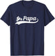 Papa Father Dad Dirt Bike Riding Motocross Biker T-Shirt - T-Shirt | Navy