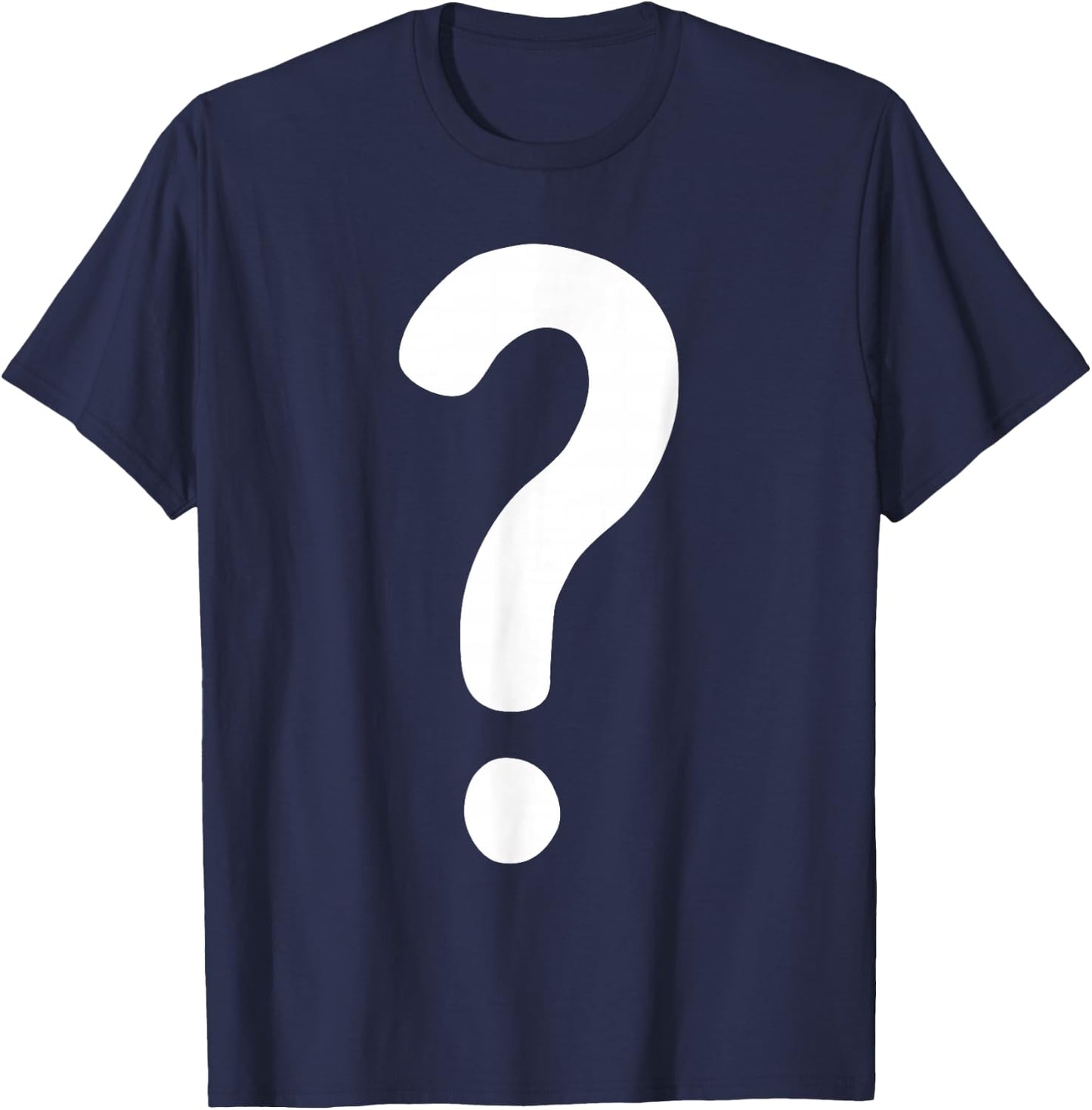 Question Mark Shirt Couple Men Women Kids Guess Who Costume T-Shirt - T-Shirt | Navy