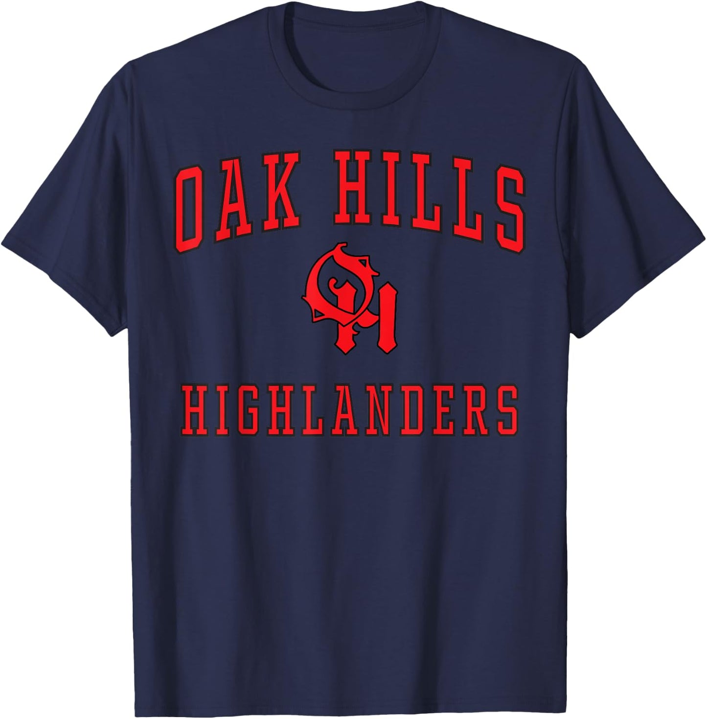 Oak Hills High School Highlanders C1 T-Shirt - T-Shirt | Navy