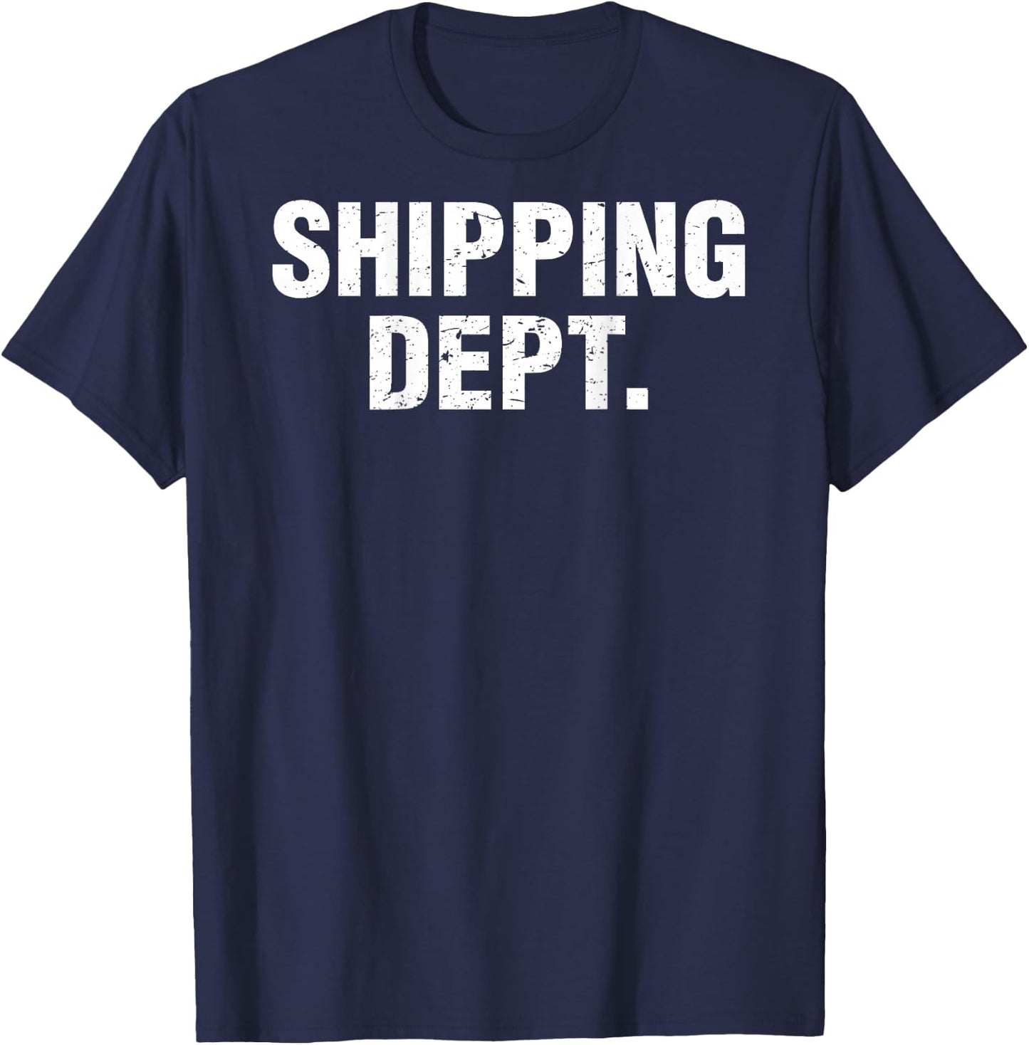 Shipping Dept. Design On The Back T-Shirt - T-Shirt | Navy