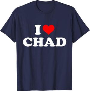 Chad - I Heart Chad - I Love Chad T-Shirt - T-Shirt | Navy