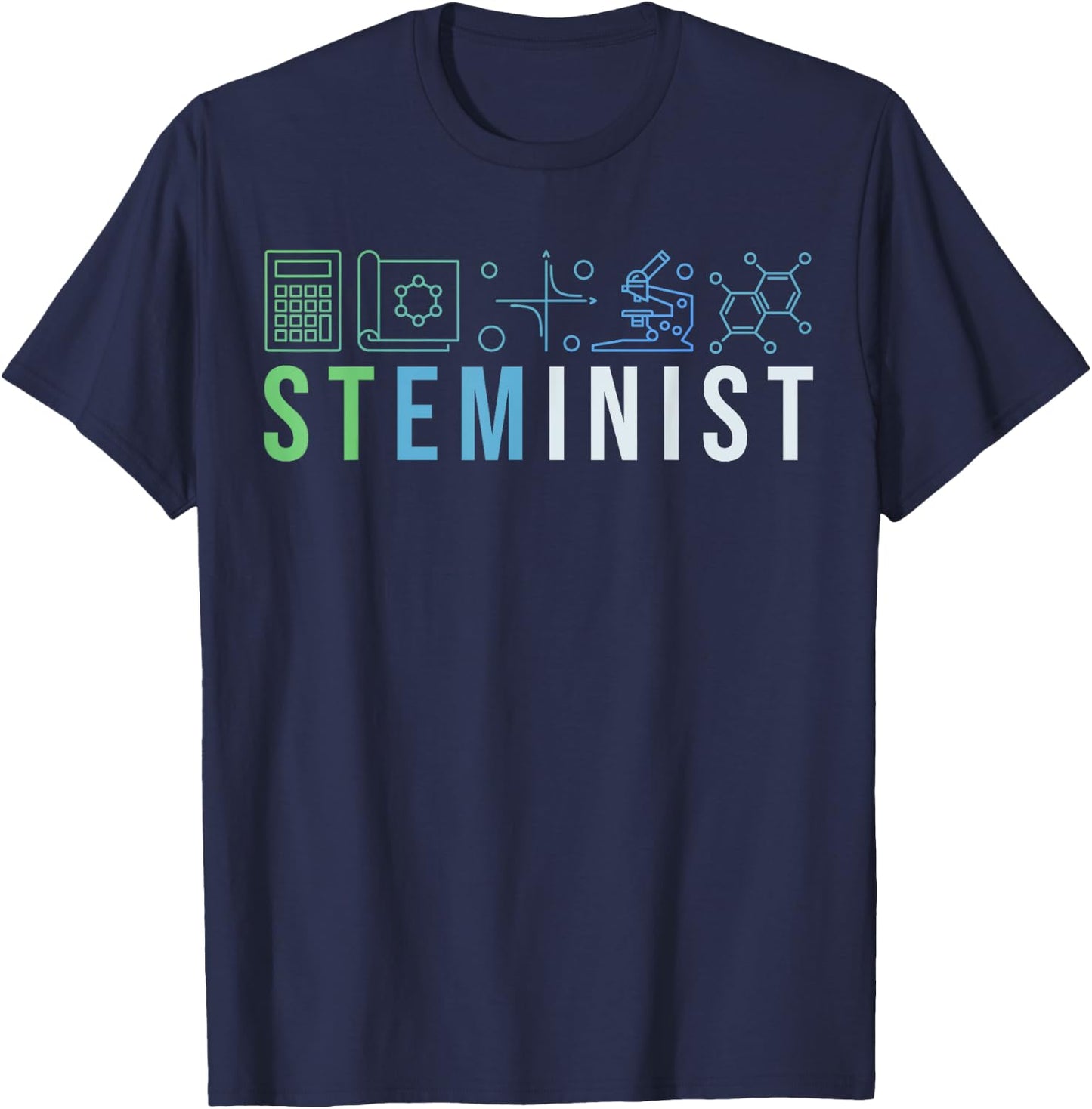 Steminist Shirt Science Technology Coding STEM Engineering T-Shirt - T-Shirt | Navy