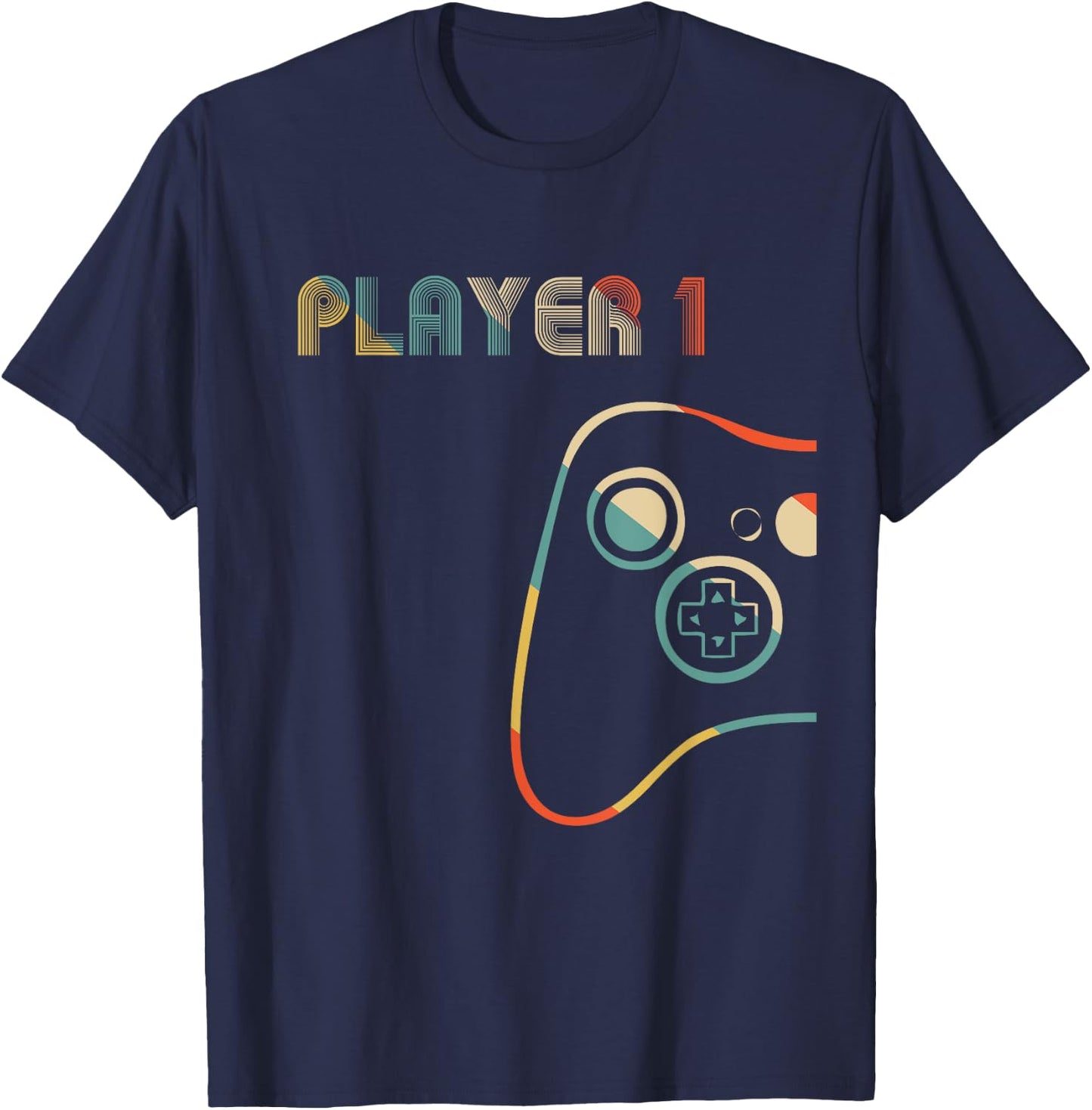 Matching Gamer Couple Player 1 Player 2 T-Shirt - T-Shirt | Navy