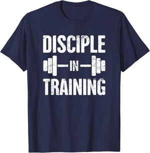 Disciple - Funny Christian Athlete / Christian Workout T-Shirt - T-Shirt | Navy