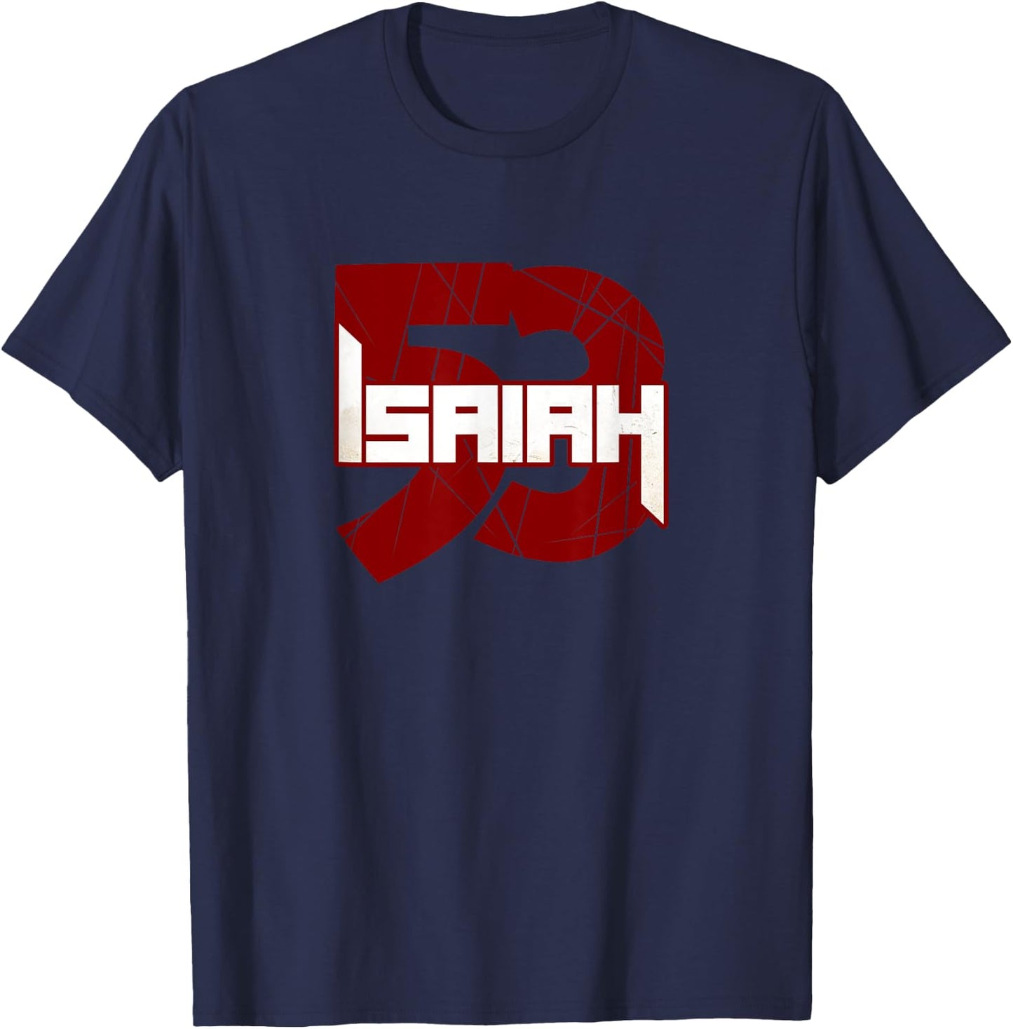 Christian Isaiah Commentary Bible Verse Jesus Isaiah 53 Men T-Shirt - T-Shirt | Navy