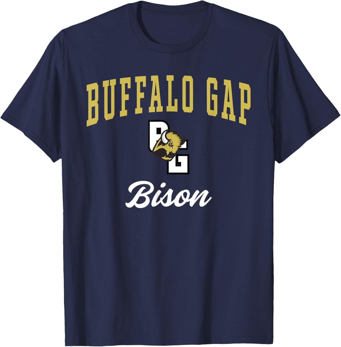 Buffalo Gap High School Bison T-Shirt - T-Shirt | Navy