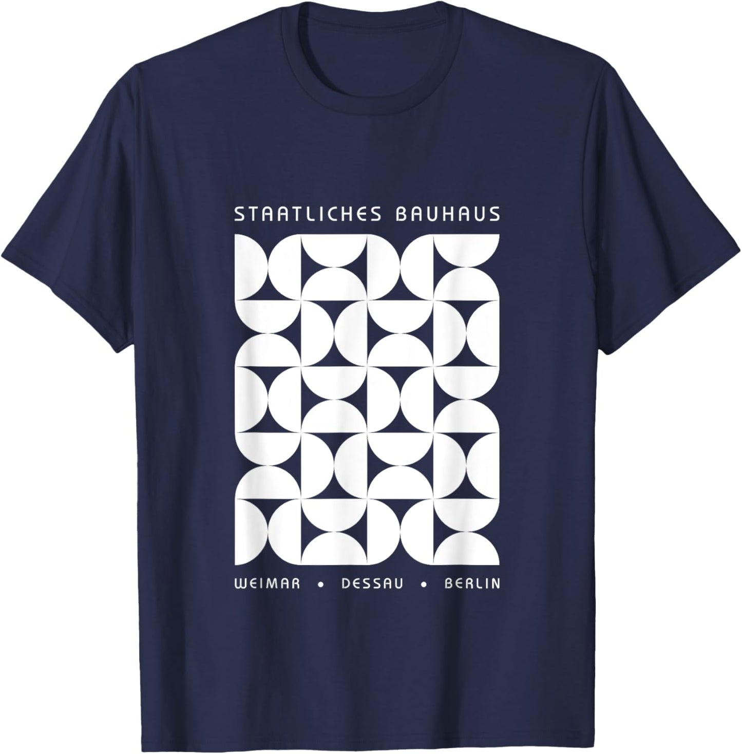 100 years of BAUHAUS Design School - Bauhaus Poster 1923 T-Shirt - T-Shirt | Navy