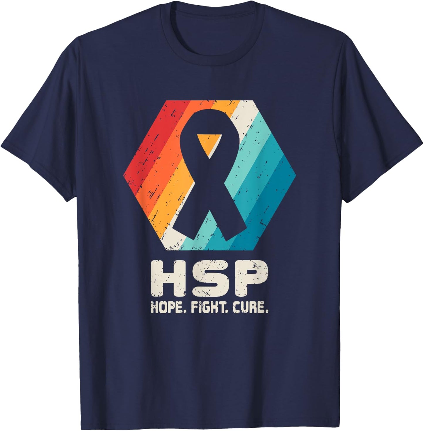 Hereditary Spastic Paraparesis T Shirt HSP Awareness Gift T-Shirt - T-Shirt | Navy