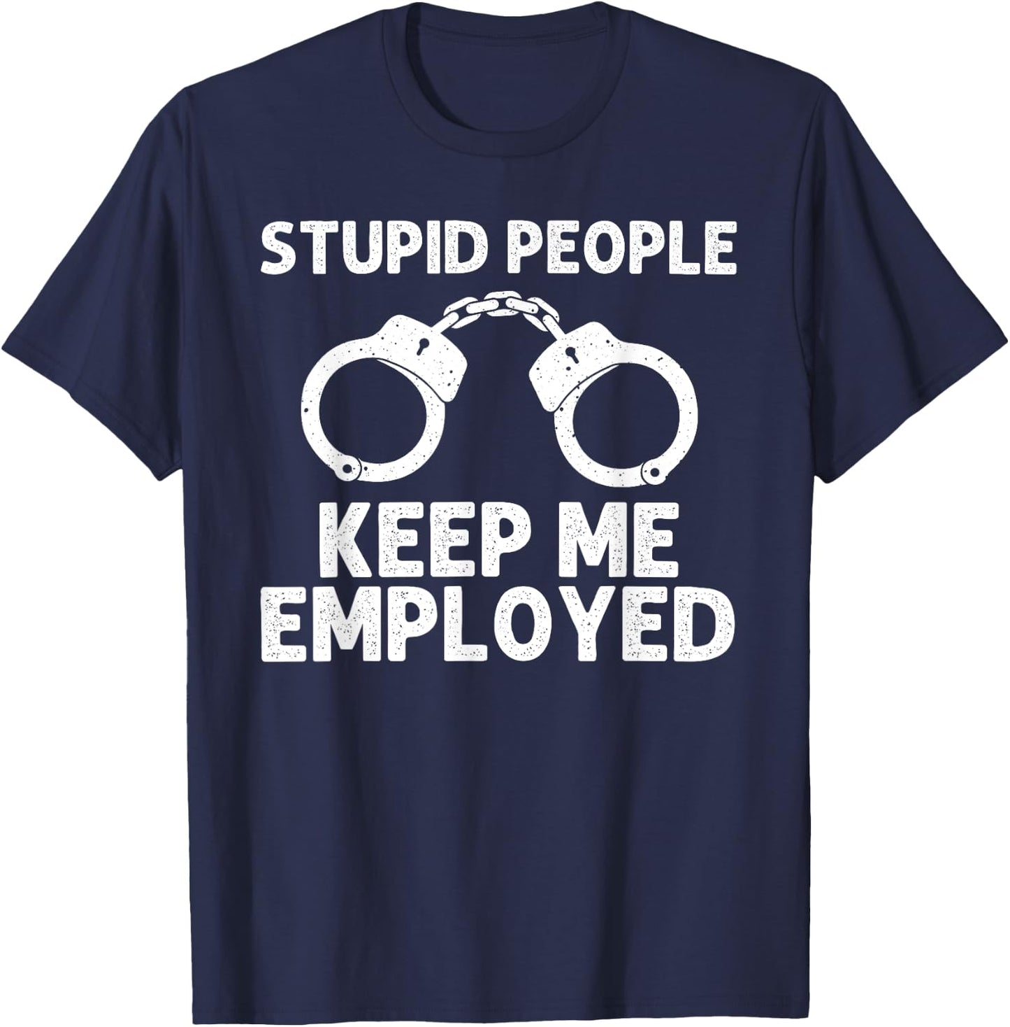 Funny Cop Design Women Police Officer Policeman Cop T-Shirt - T-Shirt | Navy