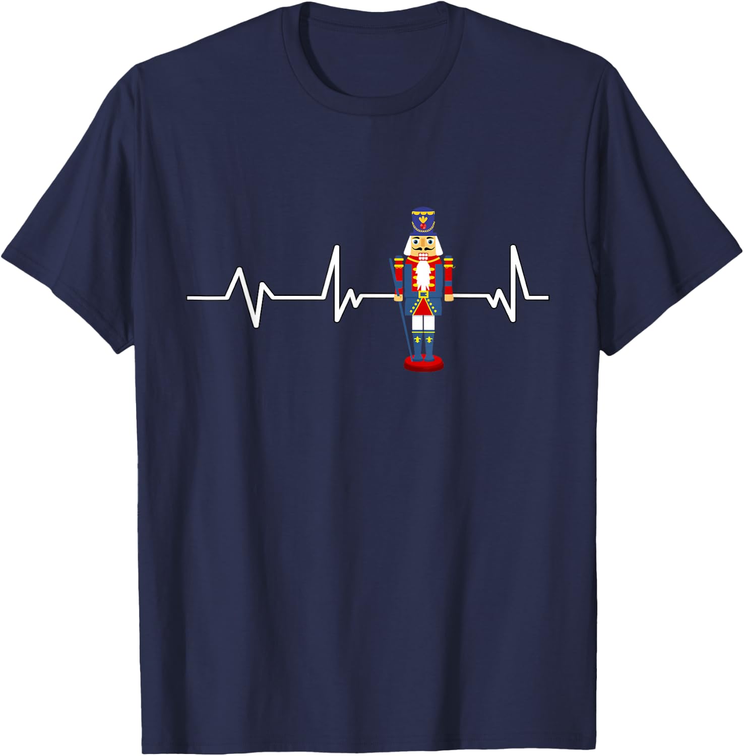 Nutcracker Heartbeat Ballet Nutcracker Gift Nutcracker T-Shirt - T-Shirt | Navy