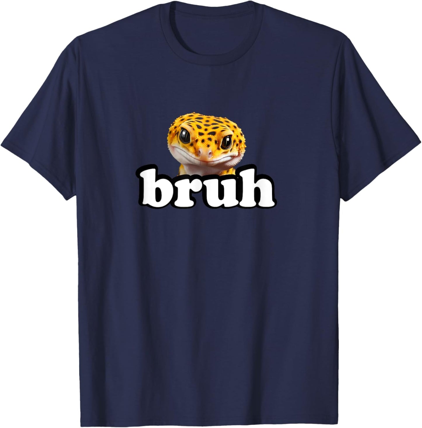 Cute Reptile Kids Bruh Leopard Gecko Lover T-Shirt - T-Shirt | Navy