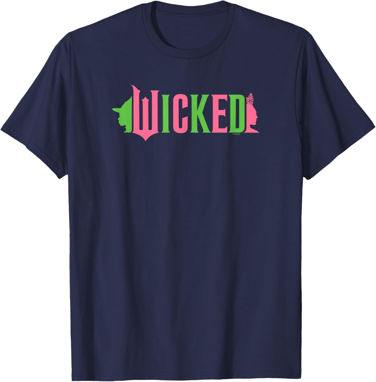 Wicked Pink & Green , Black, S T-Shirt - T-Shirt | Navy