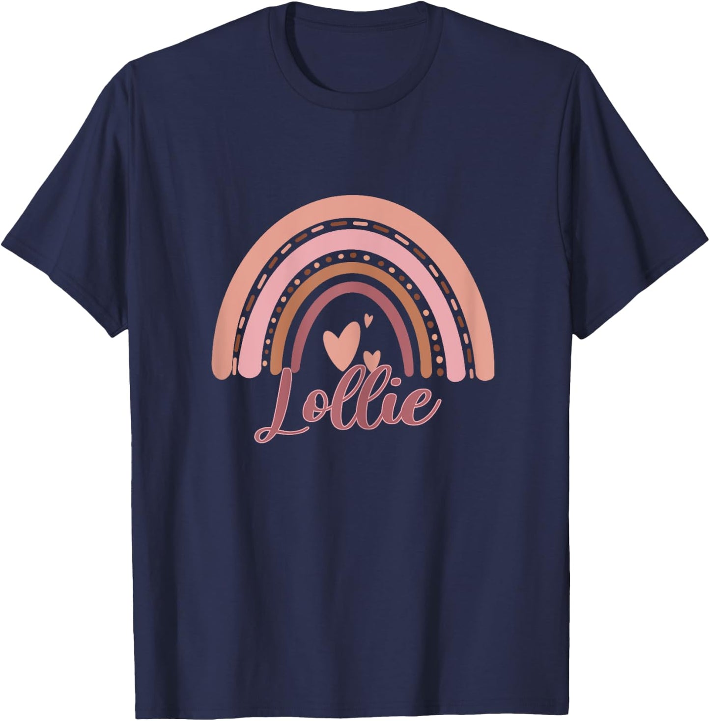 Cute Lollie Rainbow Grandma Christmas Mother's day T-Shirt - T-Shirt | Navy