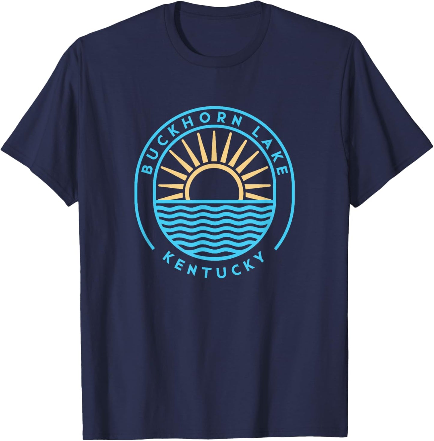 Buckhorn Lake Kentucky Outdoors Vintage T-Shirt - T-Shirt | Navy