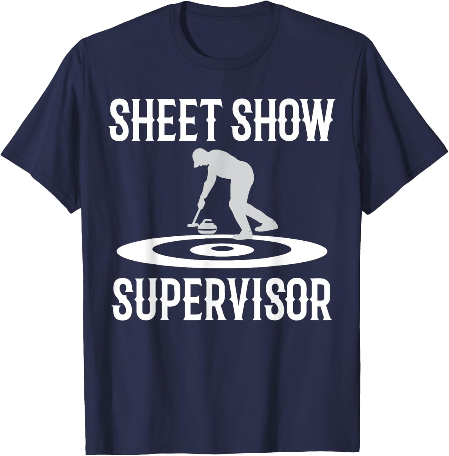 Curling Funny Curling sport T-Shirt - T-Shirt | Navy