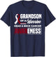 Grandson Of A Warrior Support Head & Neck Cancer Awareness T-Shirt - T-Shirt | Navy