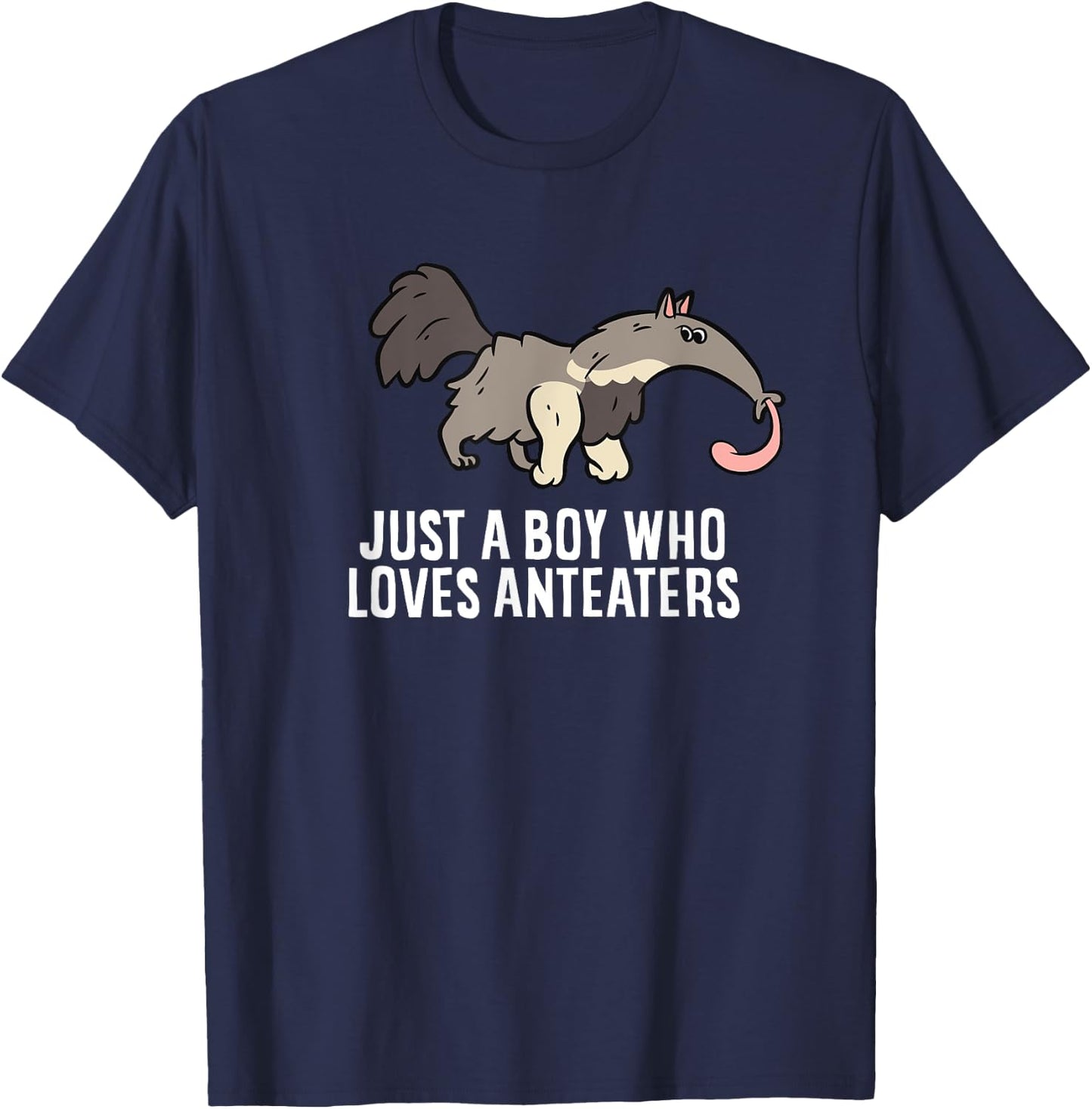 Just a Boy Who Loves Anteaters Anteater Ant Bear T-Shirt - T-Shirt | Navy