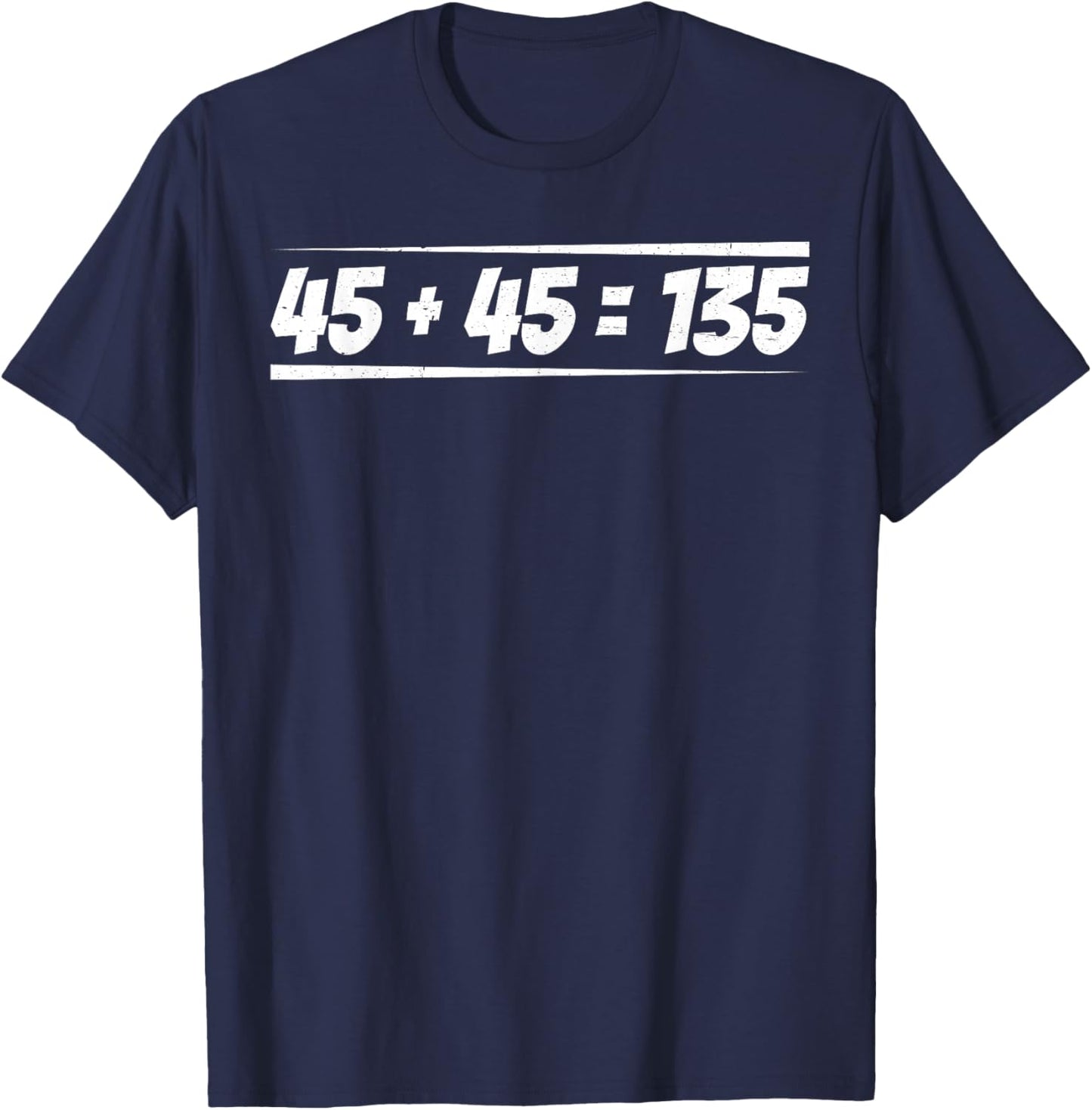 45 + 45 = 135 T-Shirt - T-Shirt | Navy