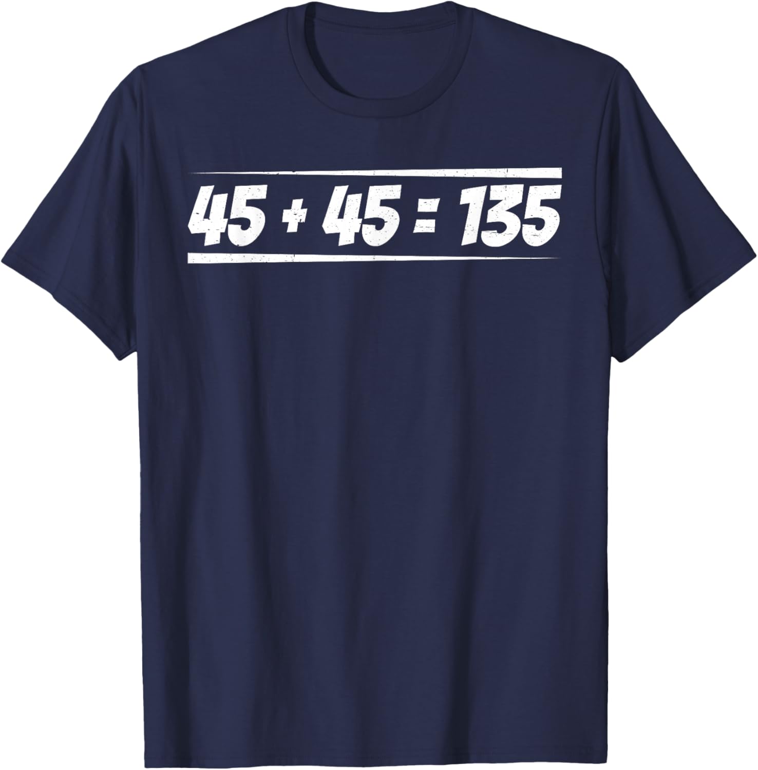45 + 45 = 135 T-Shirt - T-Shirt | Navy