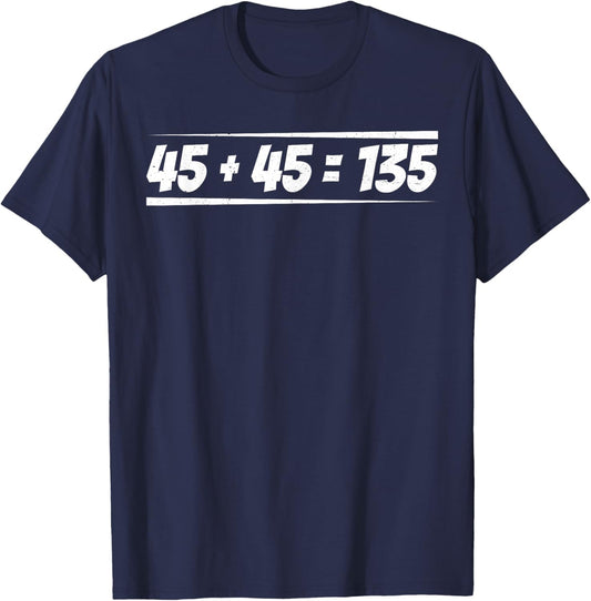 45 + 45 = 135 T-Shirt - T-Shirt | Navy