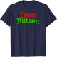 Team Blitzen Funny Reindeer Graphic Gift T-Shirt - T-Shirt | Navy