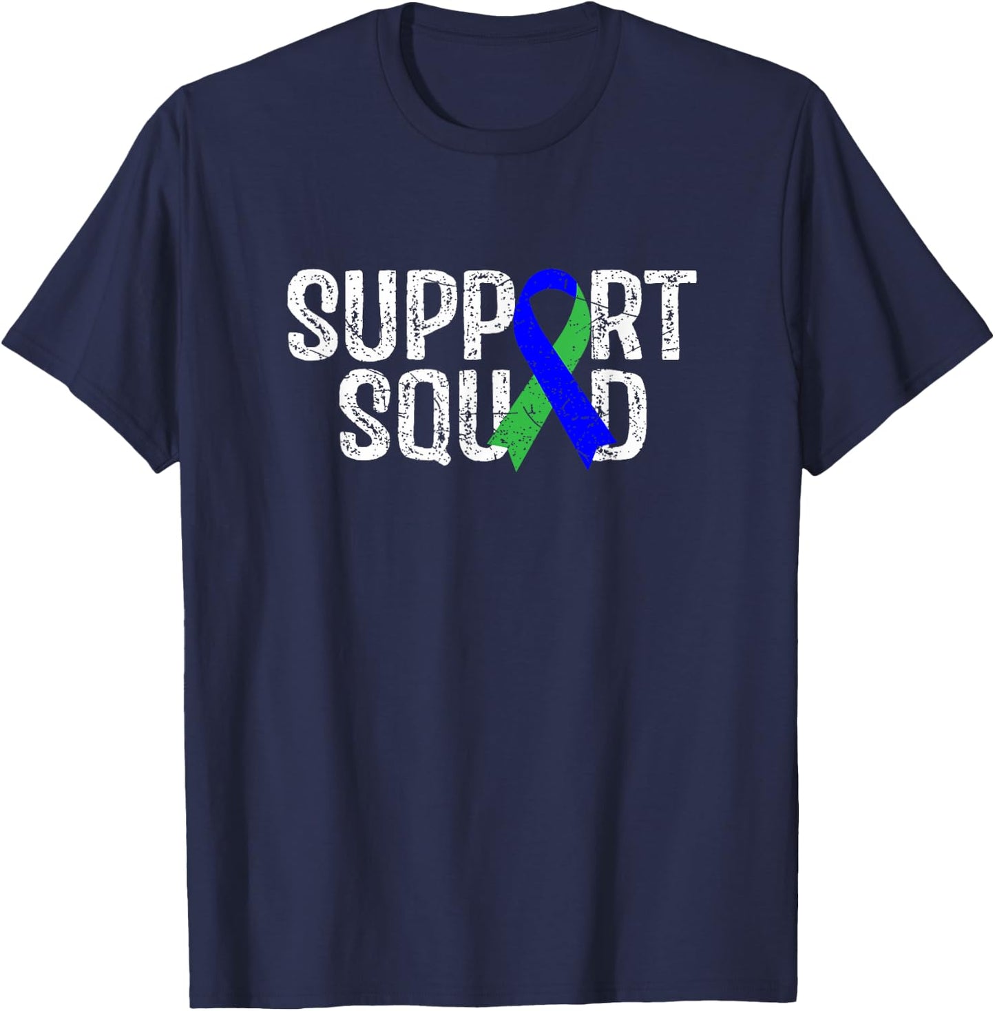 Support Squad ADL Adrenoleukodystrophy Awareness T-Shirt - T-Shirt | Navy