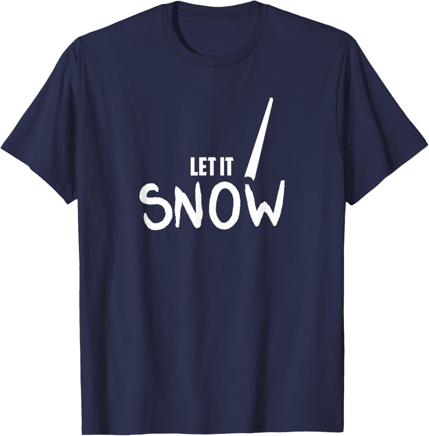 Lustiges „Let It Snow“ von Cocaine Line T-Shirt - T-Shirt | Navy