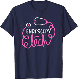 Endoscopy Tech - Endoscopy technicians GI technologists crew T-Shirt - T-Shirt | Navy