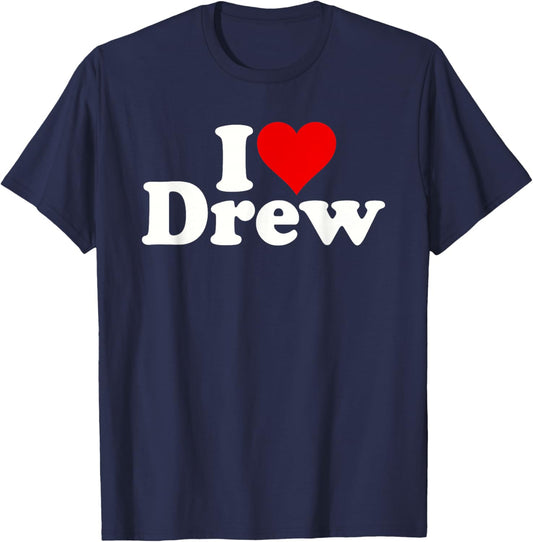 I Love Heart Drew T-Shirt - T-Shirt | Navy