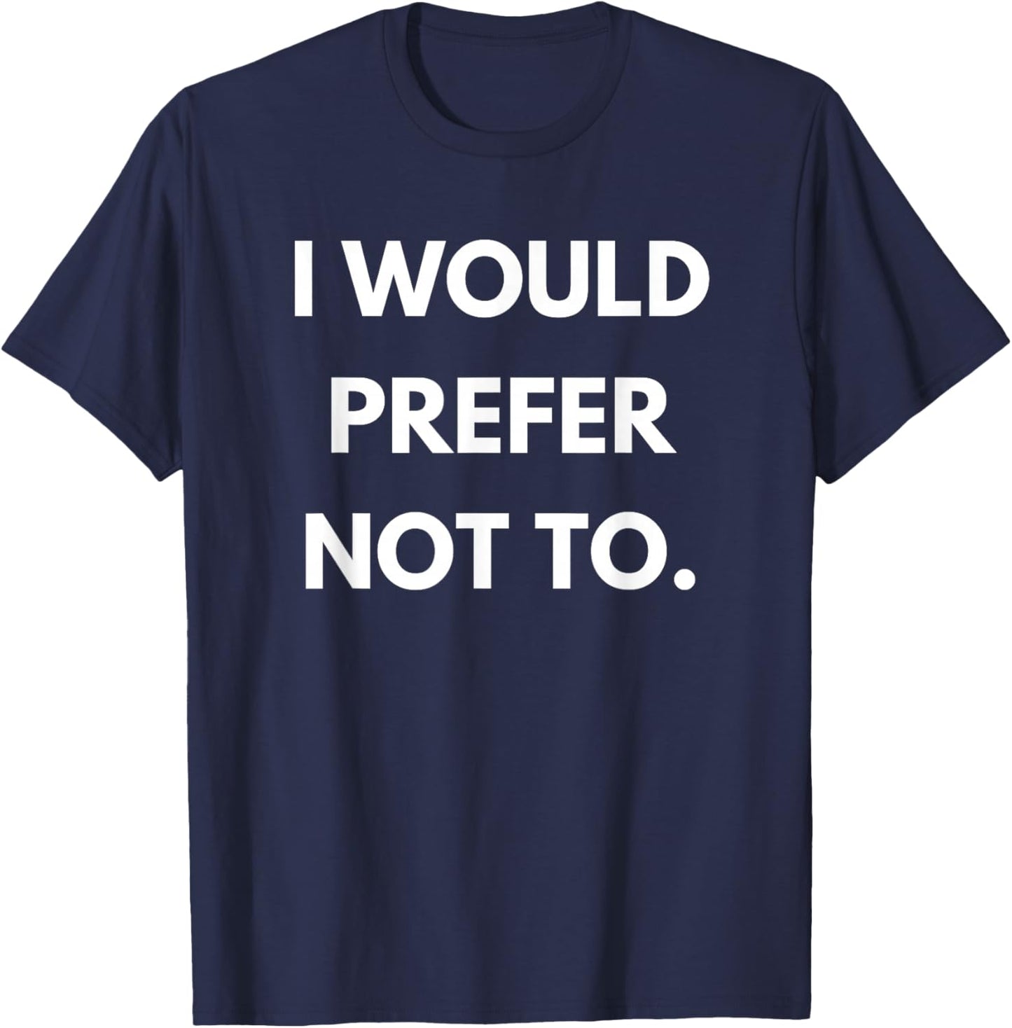 Ich würde es vorziehen, nicht Philosophielehrer Slavoj Zizek Gift T-Shirt - T-Shirt | Navy
