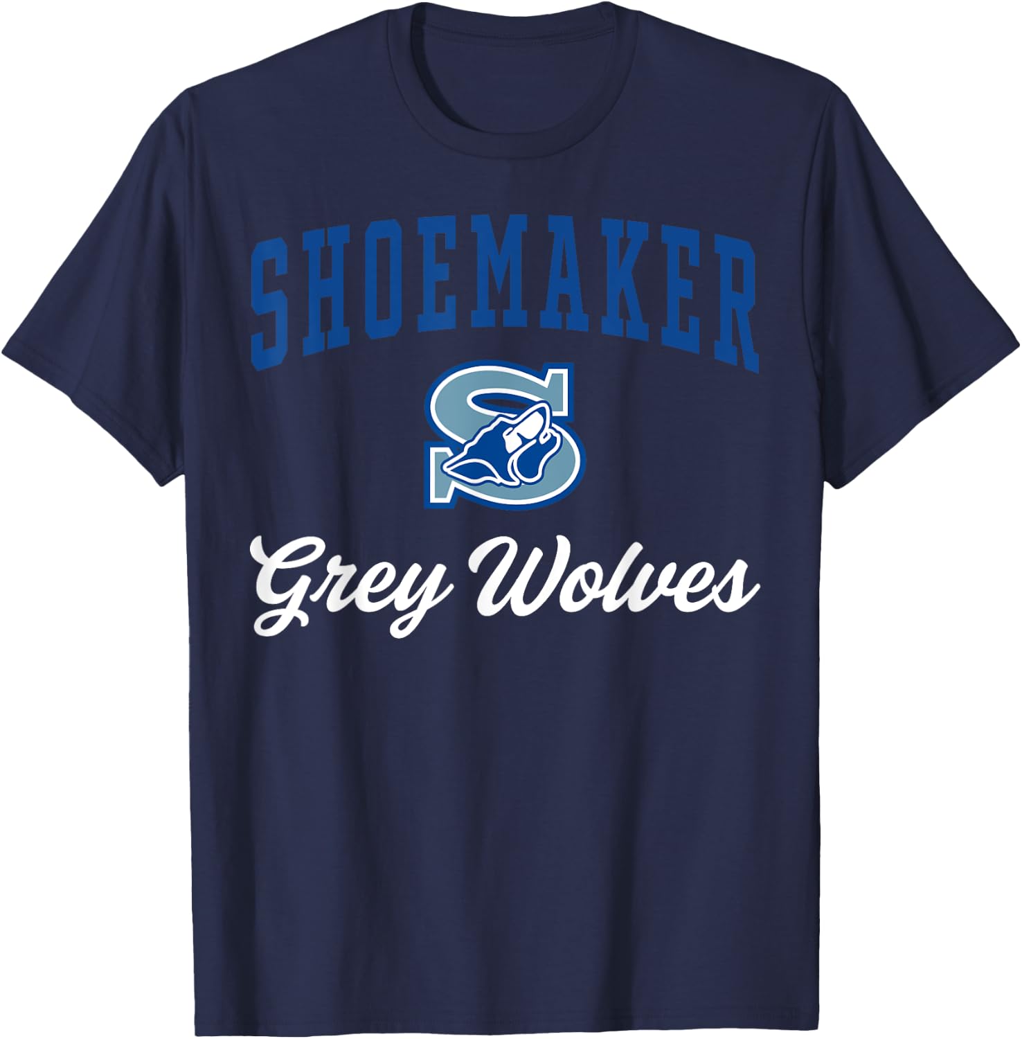 Shoemaker High School Grey Wolves C3 T-Shirt - T-Shirt | Navy