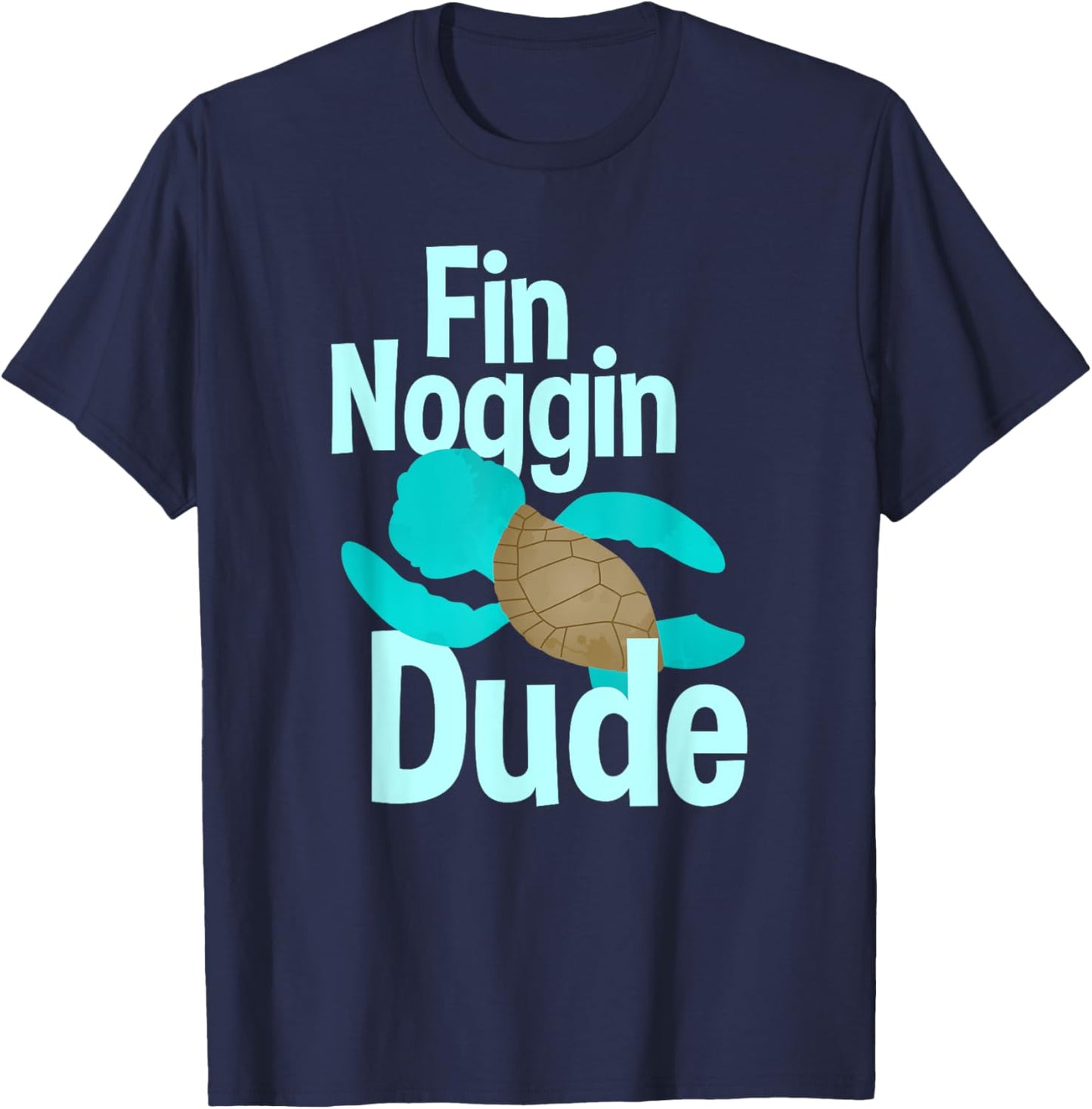 Fin Noggin Dude T-Shirt - T-Shirt | Navy