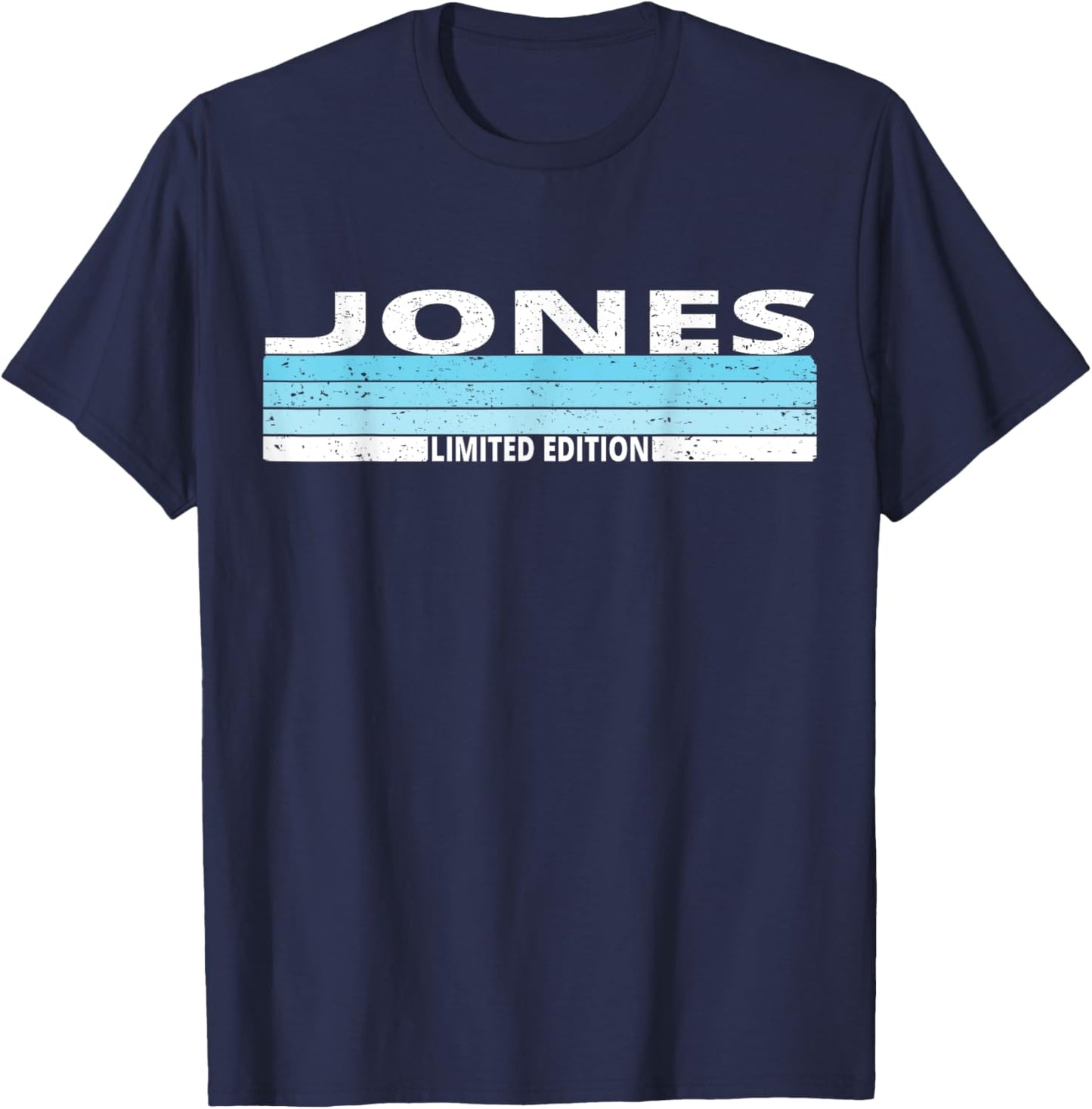Jones Surname Birthday Family Reunion 80s 90s Blue Sunset T-Shirt - T-Shirt | Navy