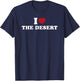 I Love The Desert Nature Lover T-Shirt - T-Shirt | Navy