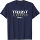 Christian Scripture Bible Verse Women Men Trust in The Lord T-Shirt - T-Shirt | Navy