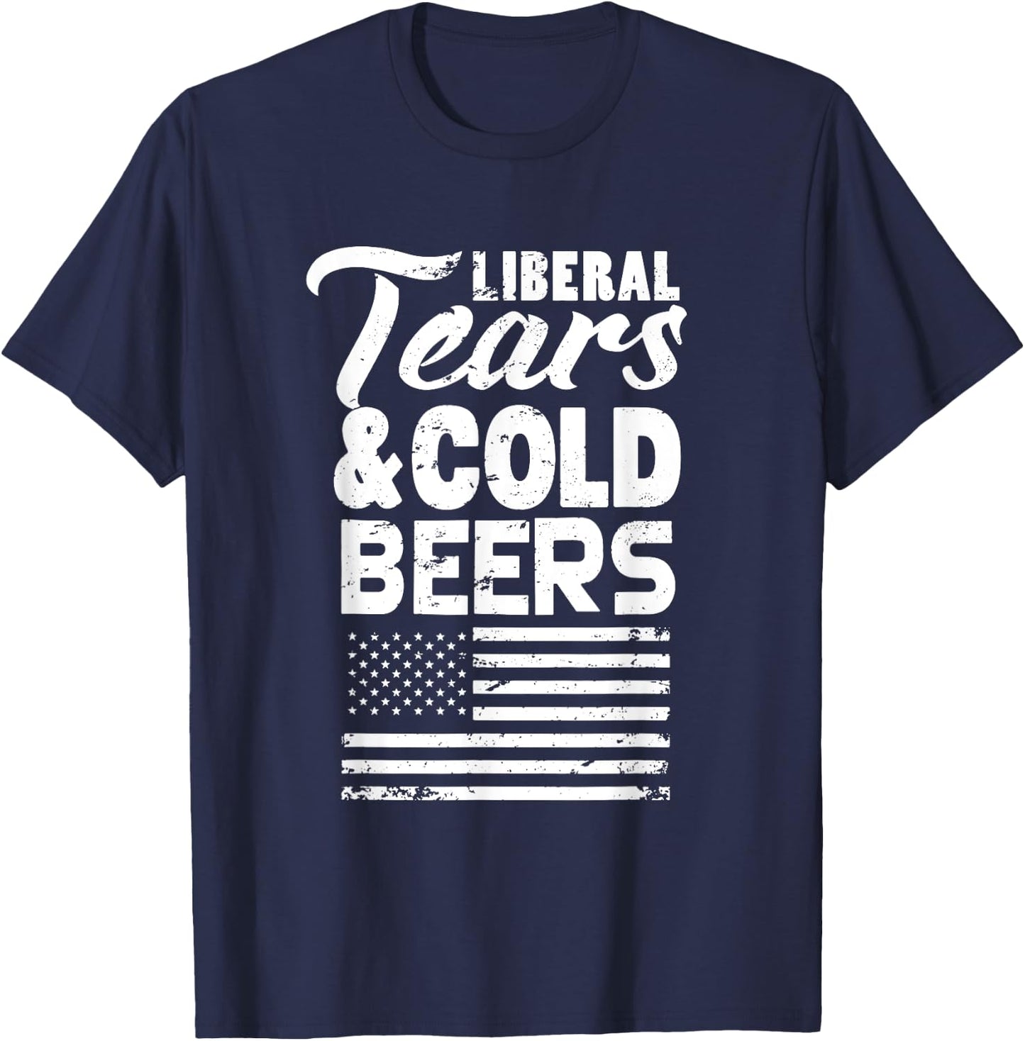 Liberal Tears and Cold Beers T-Shirt - T-Shirt | Navy