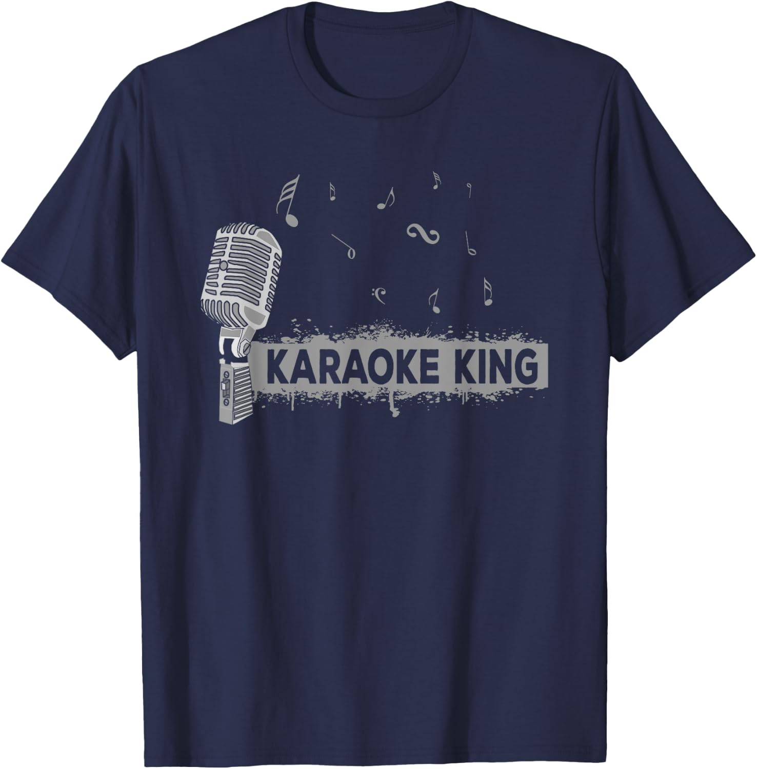 Karaoke King Love Karaoke Shirt T-Shirt - T-Shirt | Navy
