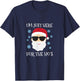 Funny Santa Here for the Hos Christmas Pyjamas T-Shirt - T-Shirt | Navy