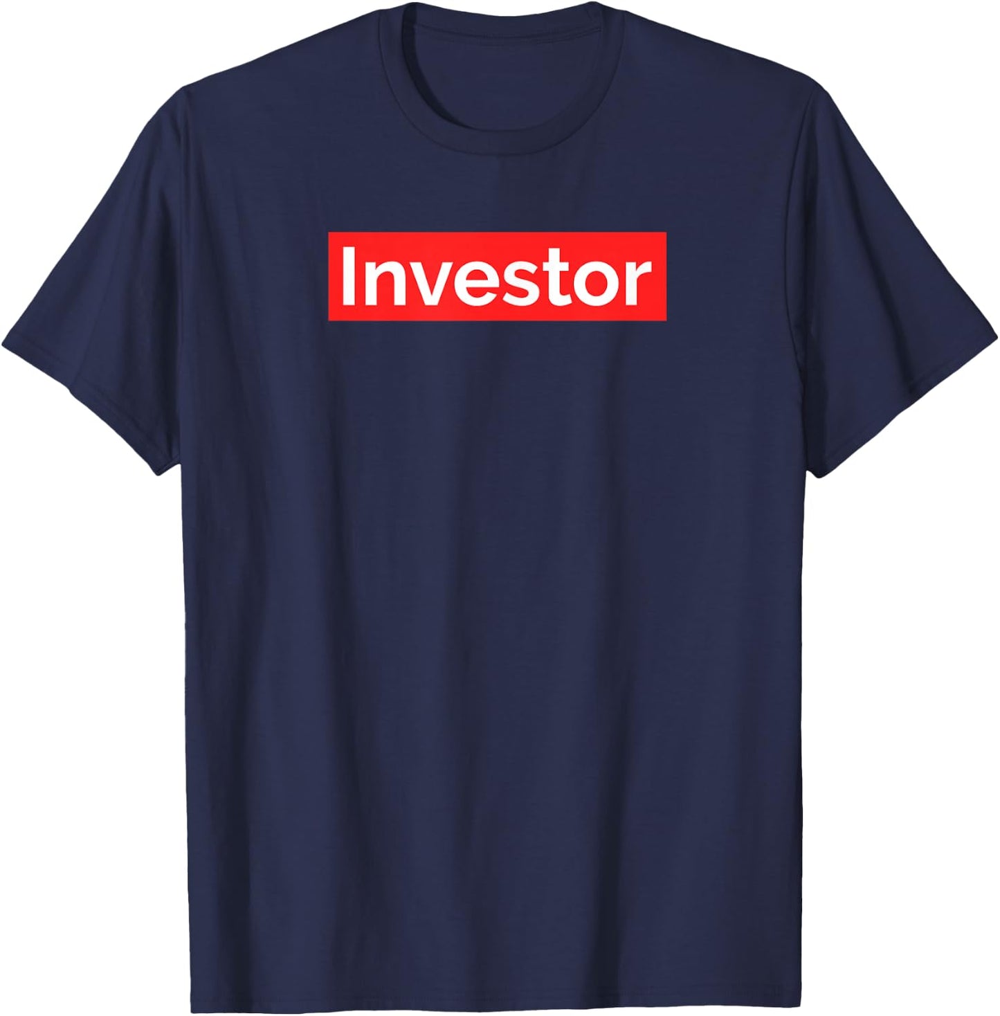 Investor Entrepreneur Hustle CEO Real Estate Iconic Logo T-Shirt - T-Shirt | Navy