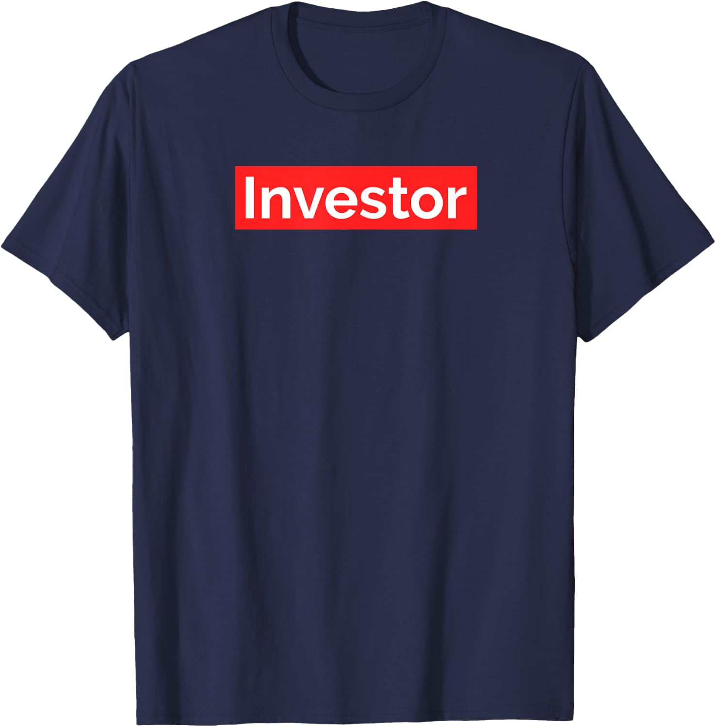 Investor Entrepreneur Hustle CEO Real Estate Iconic Logo T-Shirt - T-Shirt | Navy