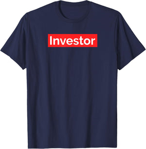 Investor Entrepreneur Hustle CEO Real Estate Iconic Logo T-Shirt - T-Shirt | Navy