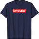 Investor Entrepreneur Hustle CEO Real Estate Iconic Logo T-Shirt - T-Shirt | Navy