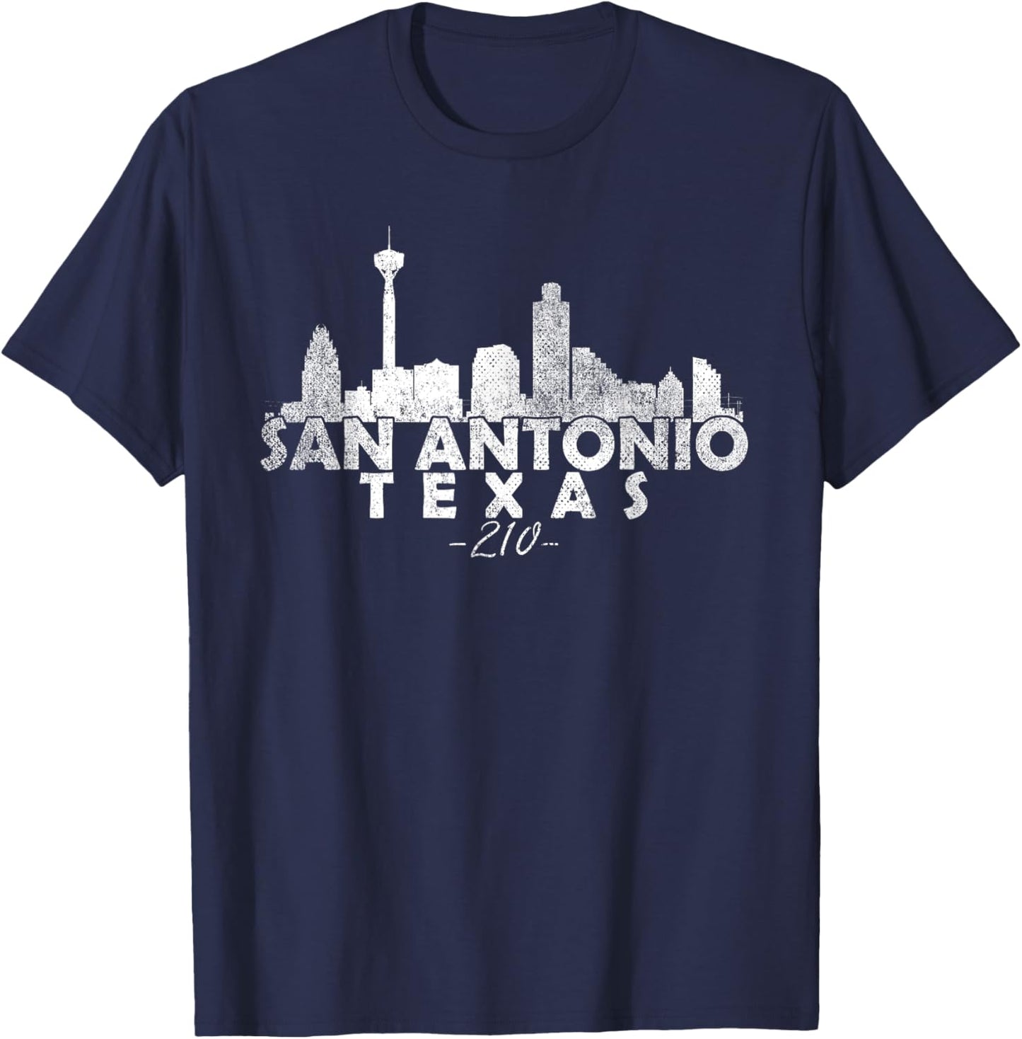 San Antonio Texas TX | skyline T-Shirt - T-Shirt | Navy