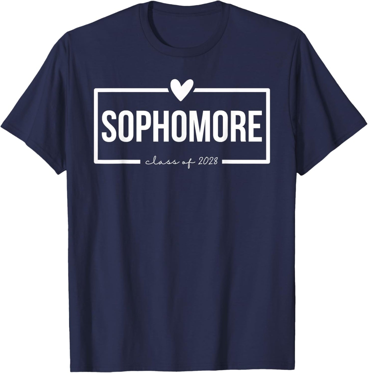 New Sophomore Class of 2028 Shirt High School Back to School T-Shirt - T-Shirt | Navy